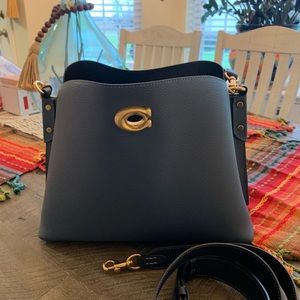 New in mint condition, limited blue Coach Willow bag.